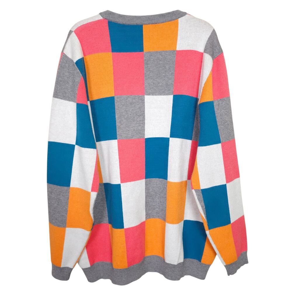 Cashmere Sound Antonio Scala Color Block Checkere… - image 2
